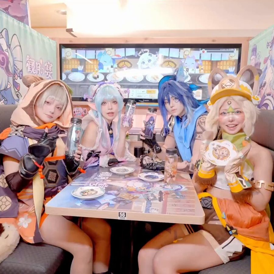原神 × スシロー コラボ ポップアップ コスプレ撮影